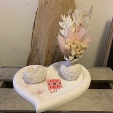 Deko -Tablett-Teller mit Vase