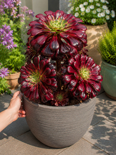 Sale1638 aeonium pink medusa - sale1638,