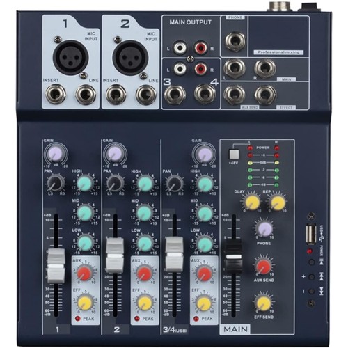 Mixer kanäle usb karaoke - mixer, 4-kanäle