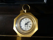 Hour Lavigne, Tischuhr / Kaminuhr aus Messing vergoldet, gebraucht & intakt 