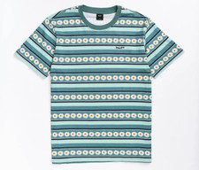 Huf Worldwide Skateboard Shirt T-Shirt Tee Daisy Stripe Sage in M