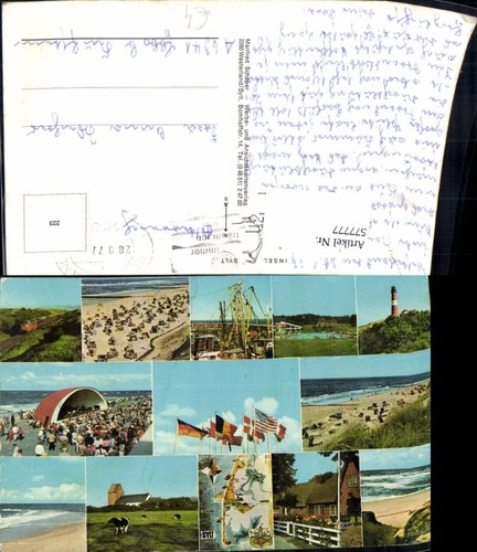 577777 mehrbild insel sylt - ak,