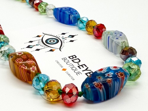 Millefiori kunst glas - m&s,