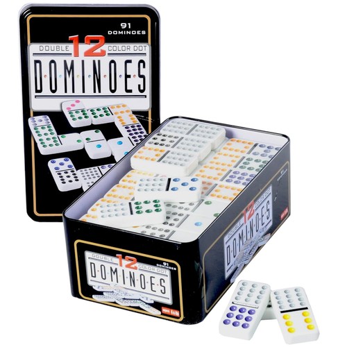 Doppel domino metalldose - 12,
