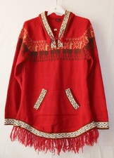 Fransen Pullover rot
