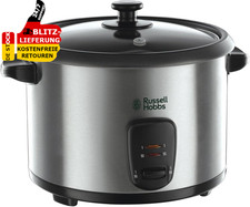 Russell Hobbs Reiskocher 1,8L Inkl. Dampfgarer -Einsatz Warmhaltefunktion
