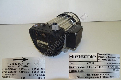 Vte rietschle used incl - vte,