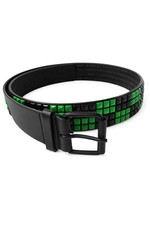 Gürtel Schwarz Grün Pyramiden Nieten Ledergürtel Jeansgürtel Hüftgürtel Unisex