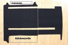 Gastraum und Kofferraum Teppich passend für VW T6 California Coast Ocean 2 Schie