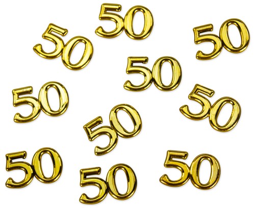 Konfetti zahl gold deko - konfetti,
