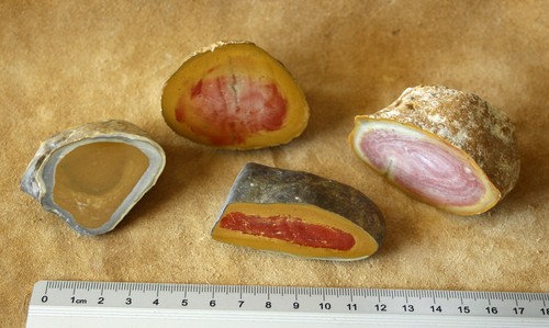 Roter feuerstein flint silex - roter,