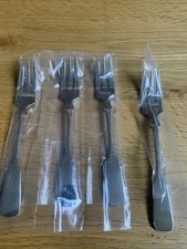 WMF Spatenform Spaten Cromargan Besteck 4 Kuchengabeln 15,7 cm Top Zustand