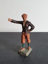 Elastolin Lineol Reisender Herr Knickerbocker Eisenbahn Figur II. WK Masse 7 cm