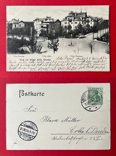 Dresden weisser hirsch 1904 - ak,