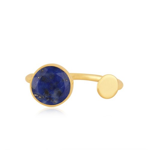 Offener goldring lapislazuli - offener,