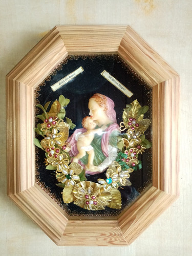 Maria mit jesuskind wachs - maria, jesuskind,