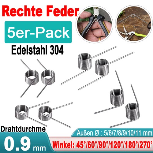 Drehfeder schenkelfeder d - 5x,