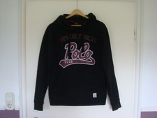 Beverly Hills Polo Club Hoodie Kapuze für Herren Schwarz Größe M 