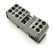 3x WAGO 2-Leiter-Durchgangsklemmen 284-681 grau 10mm Zugfeder -unused-