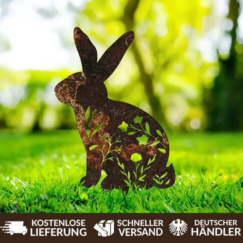 Rostiges kaninchen deko - rostiges,