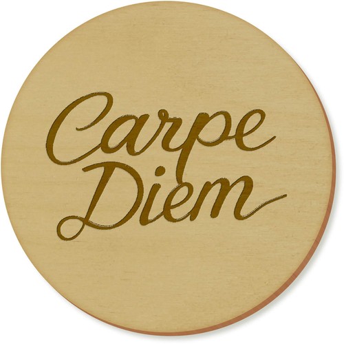 Carpe diem untersetzer - "carpe, diem"