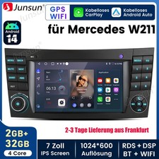 7"2+32G Android14 Carplay Autoradio Für Benz CLS E-Class W211 W219 GPS Navi DAB+