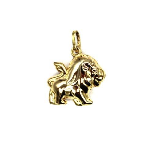Anhänger löwe 333 gelbgold - anhänger,
