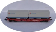 ROCO 56562 - Kombiwaggon Taschenwagen Sdgmns DB Wechselbrücken Ep.5 m. KK  , HO