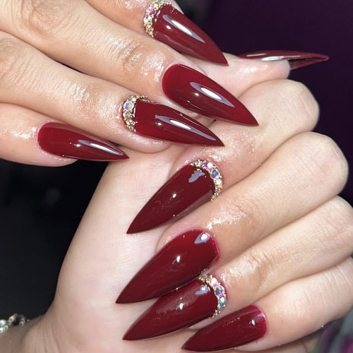 Press nails stiletto - nails,