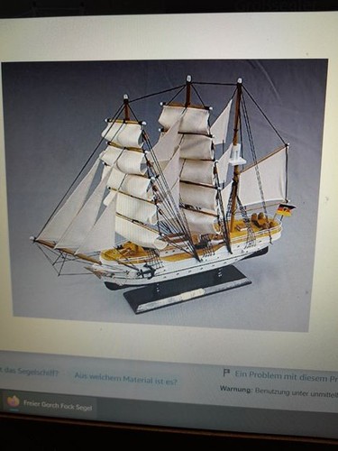 Segelschiffsmodell gorch fock - segelschiffsmodell,