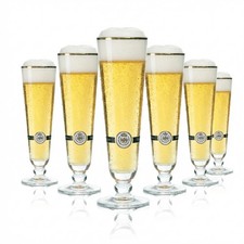 6x Warsteiner Bier Glas 0,2l