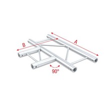 Milos Pro-30 Step F Truss - T-Kreuz 2-Punkt Traverse  Veranstaltung Licht