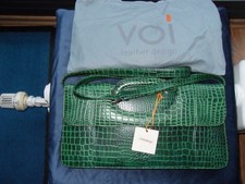 Damentasche grün Kroko vom