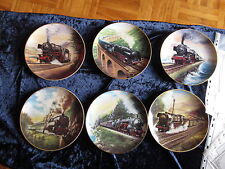 Bradex Berühmte Dampflokomotiven  komplette Serie 6 Sammelteller von S Weiden