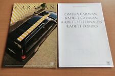 Prospekt Opel Caravan Omega Kadett Lieferwagen Combo mit Daten-Faltblatt 1988