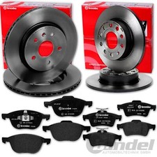 brembo BREMSSCHEIBEN + BELÄGE VORNE + HINTEN passend für MAZDA 3 BL BK 2003-2013