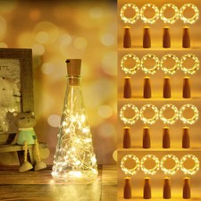 12X Korken 20LED Lichterkette