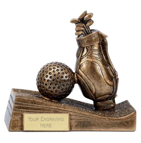 Links gold resin bag golf - gold,