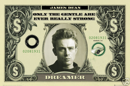 Poster james dean dollar - james,