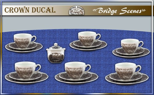 Kaffeeset bridge scenes von - "bridge, scenes"