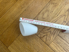 Lampenschirm Ersatzglas Glasschirm 10 mm G4 abgeschrägt weiß Tulpe MII