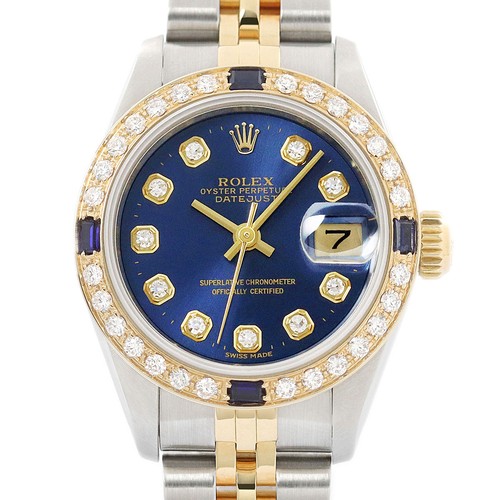 Rolex datejust 69173 blaue - rolex,