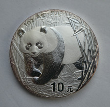 10 Yuan China, 2002, Panda, 1