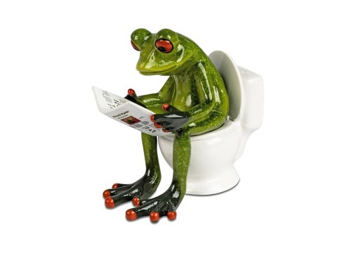 Witzige frosch skulptur - witzige,
