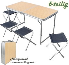 Campingtisch mit 4 Stühlen
