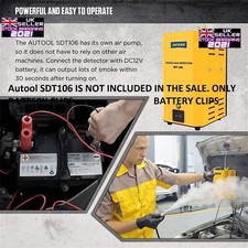 Akku Sprungclips mit Adapterkabel für AUTOOL Rauchlecksucher (K162)