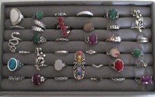 Konvolut Modeschmuck  35 Ringe