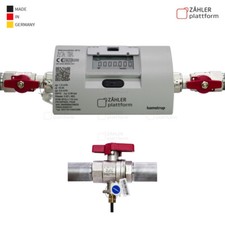 Wärmemengenzähler Ultraschall Qn 1,5 110 mm Eichung 2025 + Einbausatz 3/4" Neu
