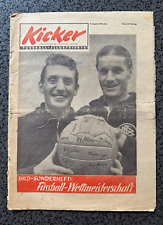 Kicker 1954 Bild-Sonderheft Fußball Weltmeisterschaft