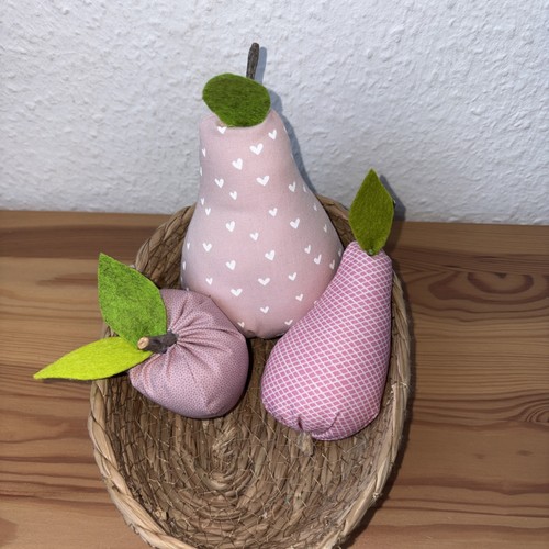 Set birnen apfel genäht - birnen,